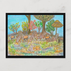 Lounging under the Trees Postcard