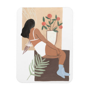 Lounging Woman Magnet