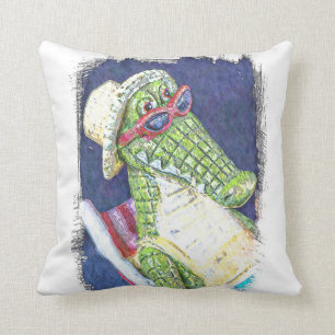 Loungning Lizard Cushion