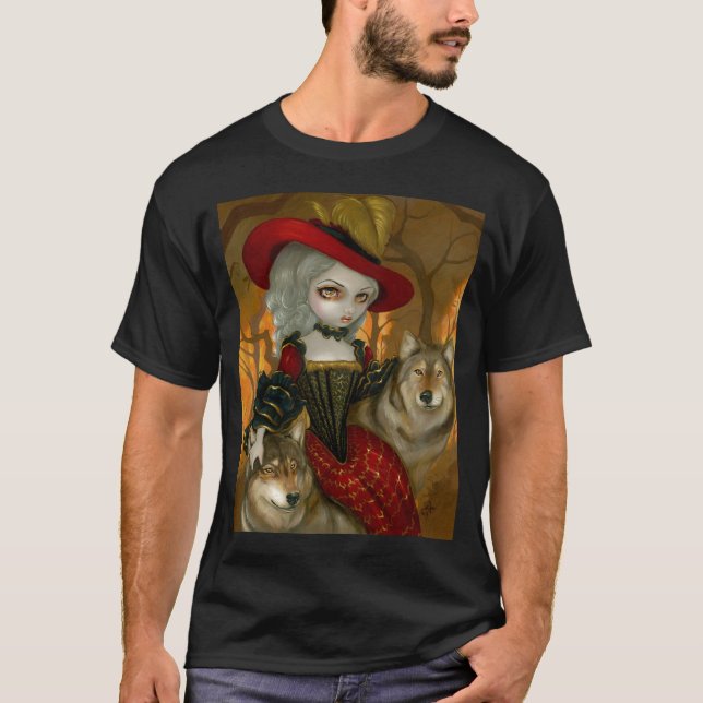 Loup-Garou d'Automne - gothic wolf Rococo shirt (Front)