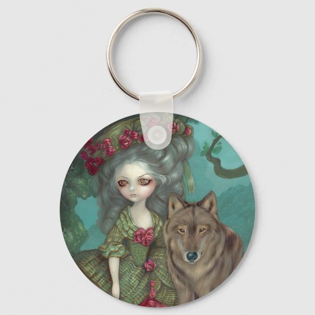 "Loup-Garou:  La Foret" Keychain (Front)