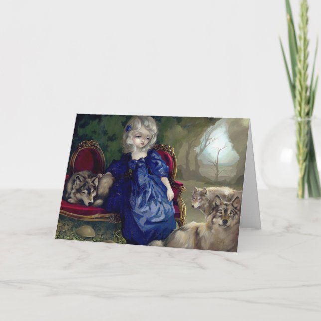 "Loup-Garou:  La Tristesse" Greeting Card (Front)