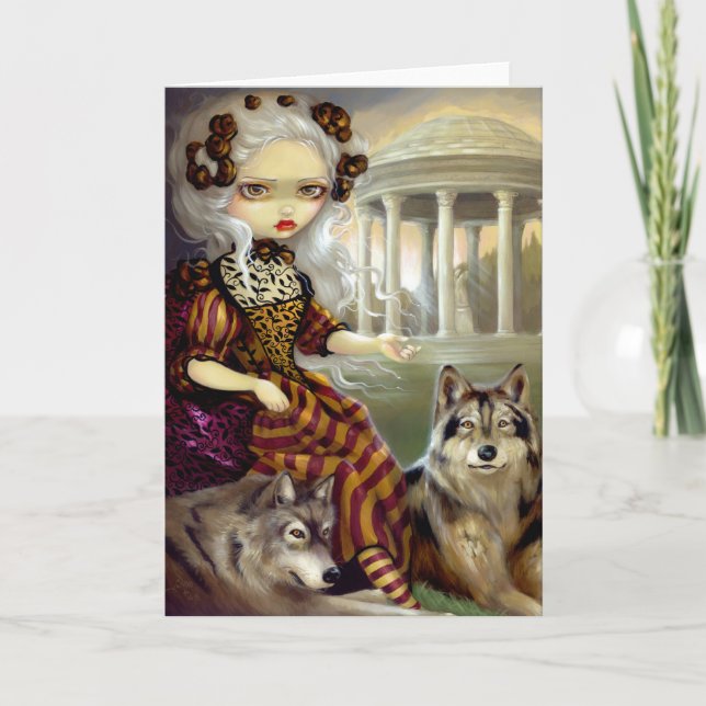 "Loup-Garou:  Le Temple" Greeting Card (Front)