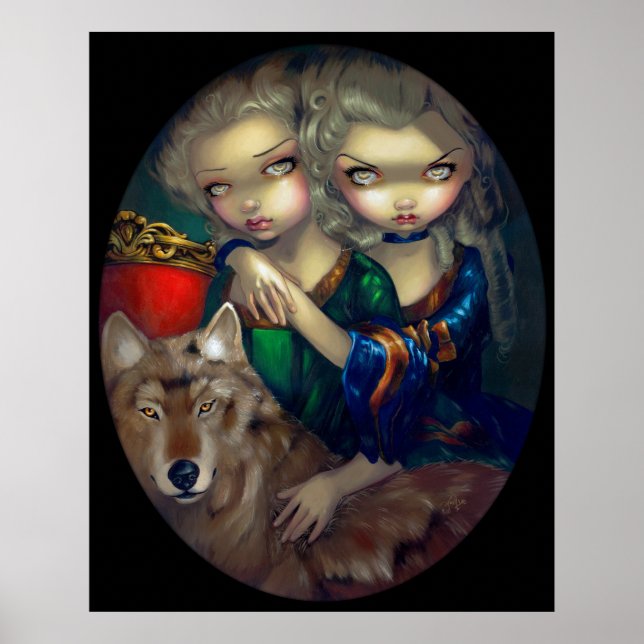 Loup-Garou: Les Jumeaux ART PRINT wolf vampire (Front)