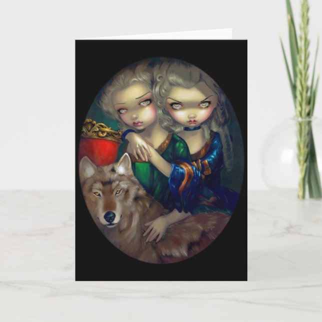 "Loup-Garou:  Les Jumeaux" Greeting Card (Front)