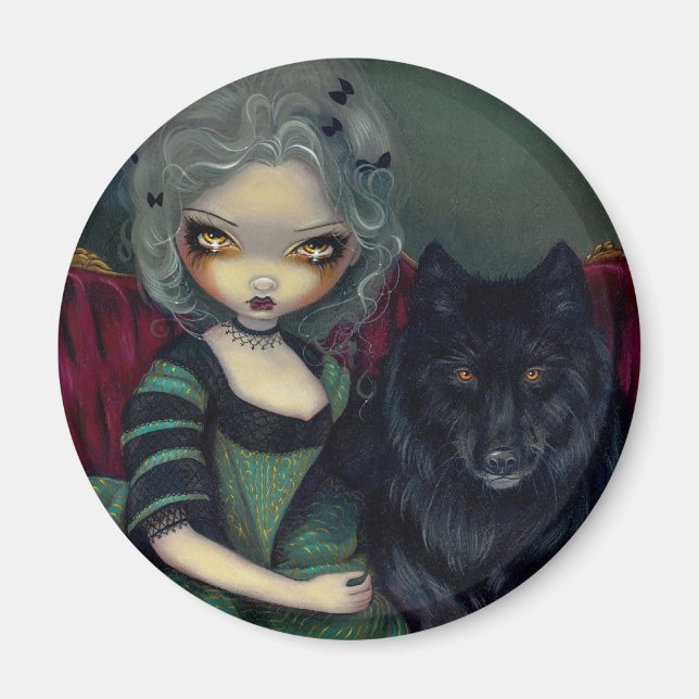 "Loup-Garou: Noir" Magnet (Front)