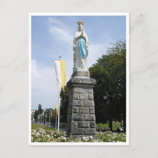 Lourdes - France - statue Saint Mary-Sainte Marie Postcard