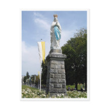 Lourdes - France - statue Saint Mary-Sainte Marie