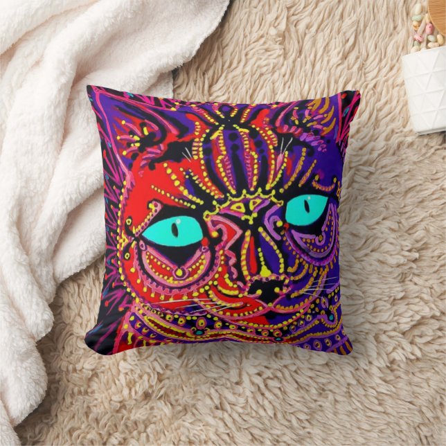 LOUSI WAIN Throw Pillow (Blanket)