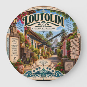 Loutolim — Heritage Heart of South Goa 🏡 Large Clock