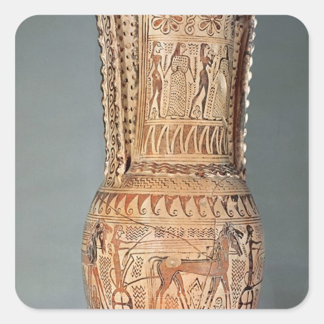 Loutrophoros depicting a sphinx square sticker (Front)