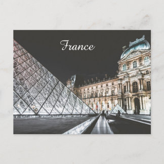 Louvre glass pyramid paris pyramid postcard