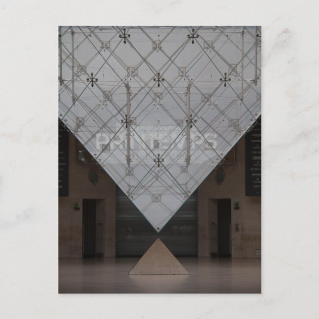 Louvre Inverted Pyramid Interior View Postcard (Front)