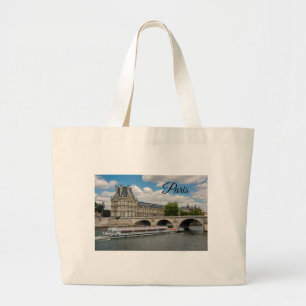 Louvre Museum in Paris Large Tote Bag