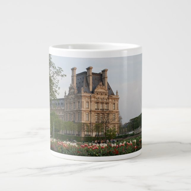 Louvre Museum Large Coffee Mug (Front)