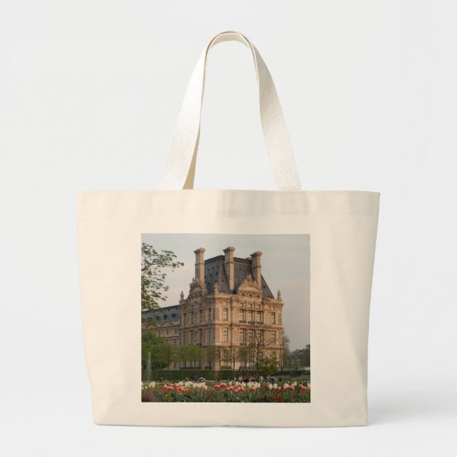 Louvre Museum Large Tote Bag (Front)