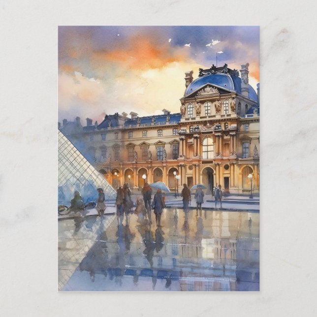 Louvre Museum Paris Art Postcard (Front)