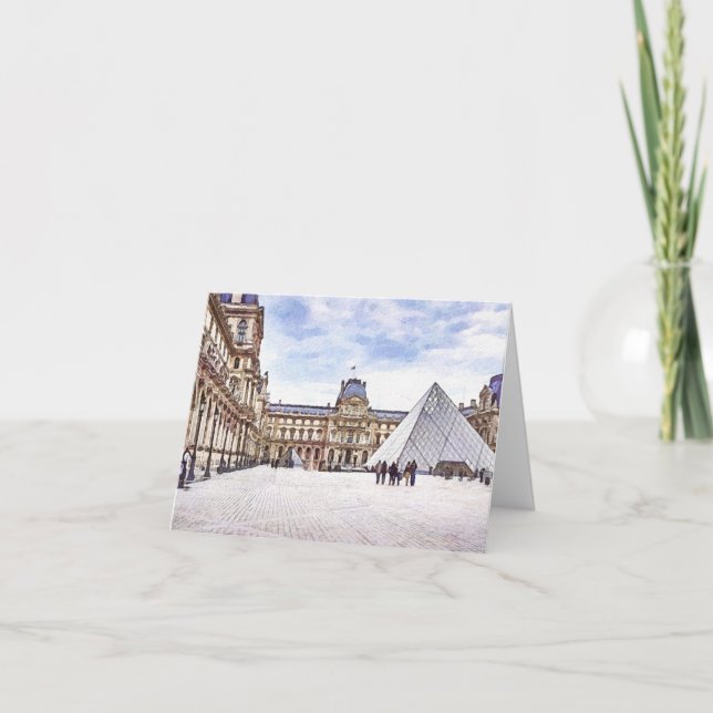 Louvre Museum Paris Note Card (Front)