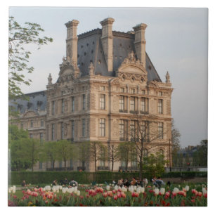 Louvre Museum Tile
