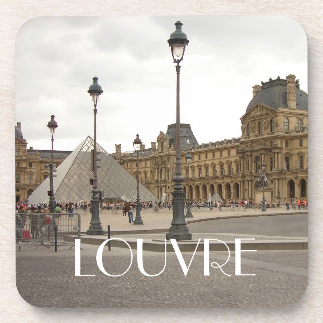 Louvre. Paris, France Coaster (Front)