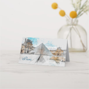 Louvre Paris, France  Place Card