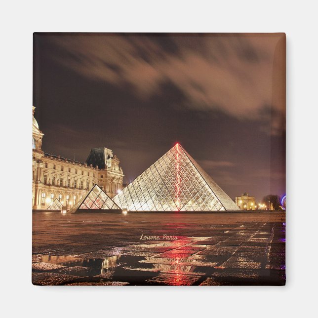Louvre, Paris, France, scenic photograph Magnet (Front)
