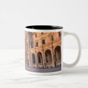 Louvre, Paris, France Two-Tone Coffee Mug