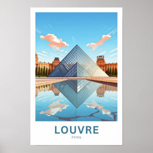 Louvre Paris Travel Print
