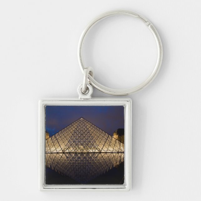 Louvre Pyramid by the architect I.M. Pei at Key Ring (Front)