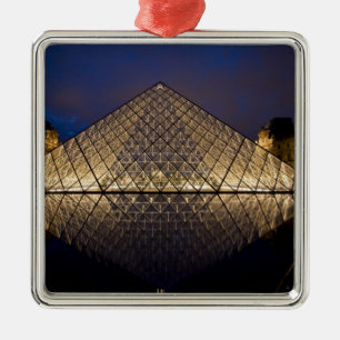 Louvre Pyramid by the architect I.M. Pei at Metal Tree Decoration