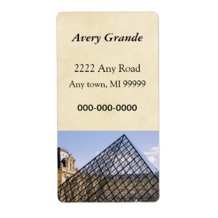 Louvre Pyramid Closeup, Paris