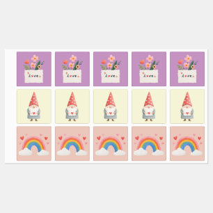 Lovable Square Stickers