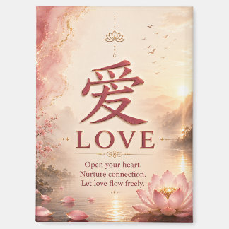 Love (愛) Chinese Character Magnet