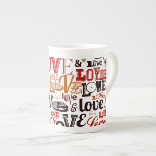 Love 1 bone china mug