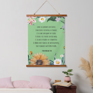 Love, 1 Corinthians 13:4, Hanging Tapestry