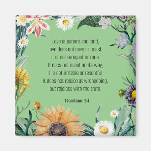 Love, 1 Corinthians 13:4, Magnet