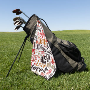 Love 1 golf towel