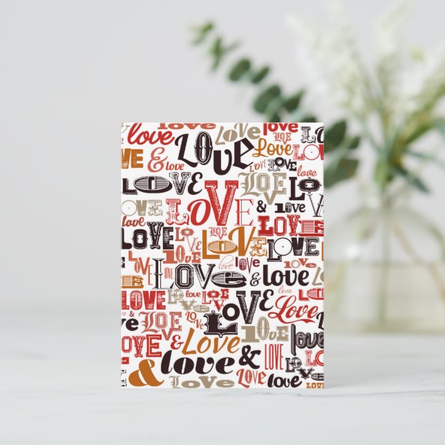 Love 1 holiday postcard (Standing Front)