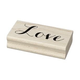 LOVE 1"x2.5" Rubber Stamp / Carolyna