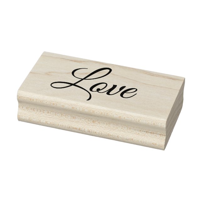 LOVE 1"x2.5" Rubber Stamp / Great Vibes (Stamp)