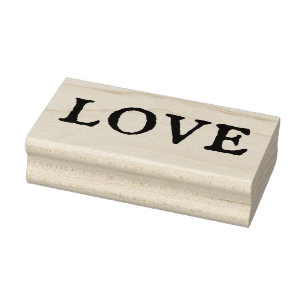 LOVE 1"x2.5" Rubber Stamp / IM Fell English