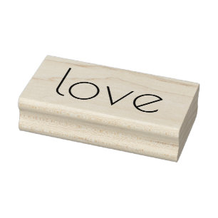 LOVE 1"x2.5" Rubber Stamp / Poirot One
