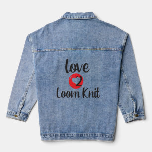 Love 2 Loom Knit Denim Jacket