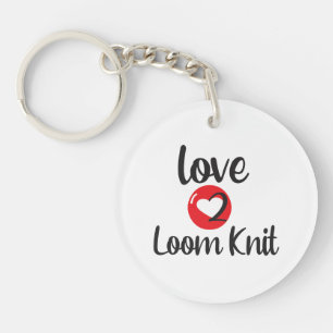Love 2 Loom Knit key chain