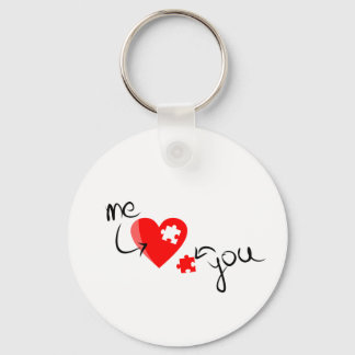 love-349631 RED PUZZLE HEART ME YOU MISSING YOU S Key Ring