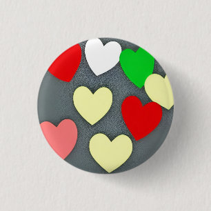 Love 3 Cm Round Badge