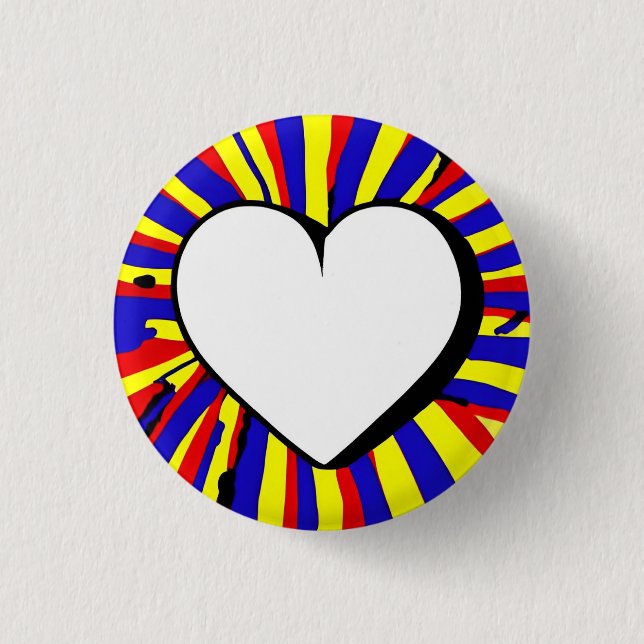Love 3 Cm Round Badge (Front)