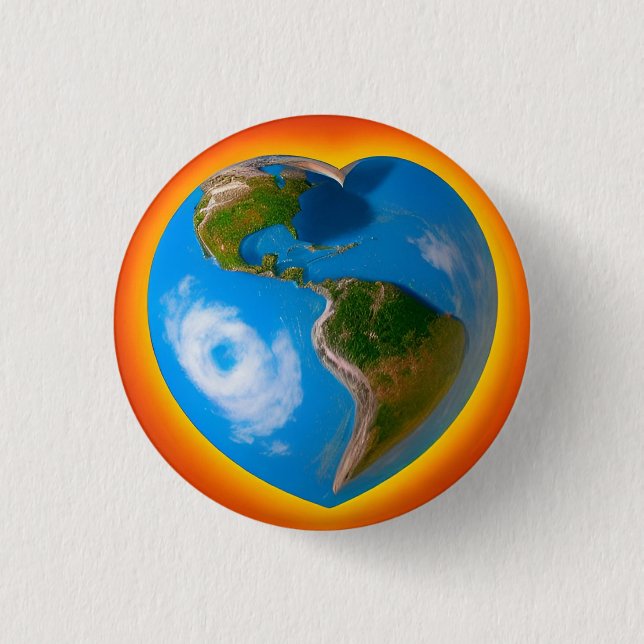 Love 3 Cm Round Badge (Front)