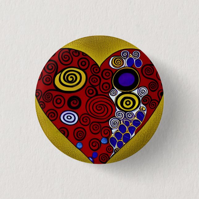 Love 3 Cm Round Badge (Front)