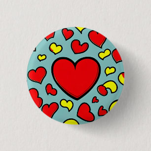 Love 3 Cm Round Badge